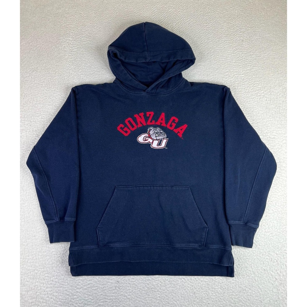 League Gonzaga Bulldogs Hoodie Sweatshirt‎ Mens Medium Blue NCAA Basketball M